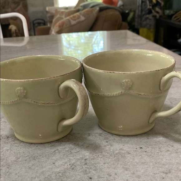 Juliska Other - 2 Juliska Pistachio green berry and thread coffee cups